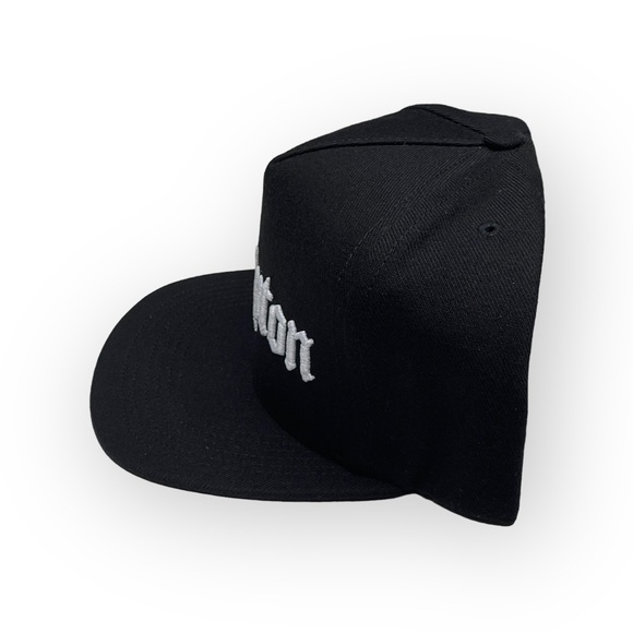 Deadstock: new UNIF 𖤐 Compton Snapback Embroidered Y2K 90’s Dad Cap 𖤐 Black 𖤐 - Picture 6 of 16